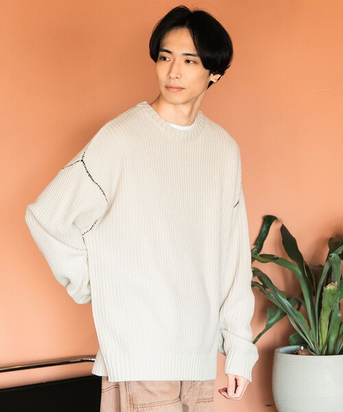 美品 クルチアーニ クルーネック ニット BEAMS購入 48 クルチアーニ／クルーネック／ニット