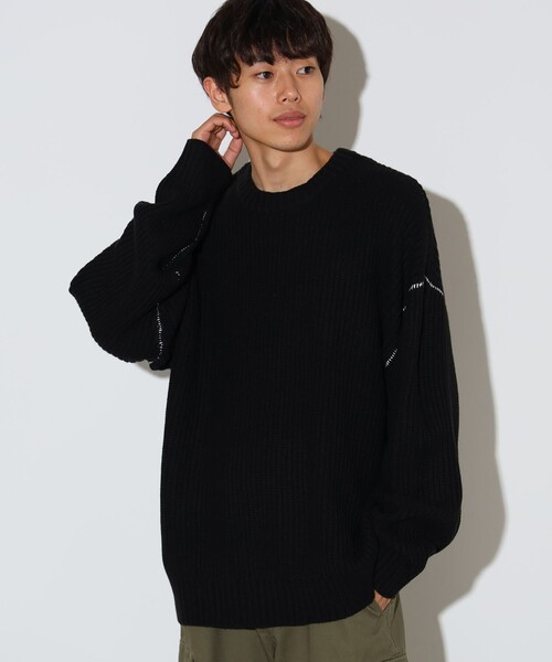 BEAMS HEART（ビームス ハート） セーター ニット カタアゼ ビッグ