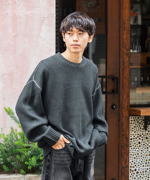 BEAMS HEART（ビームス ハート） セーター ニット カタアゼ ビッグ