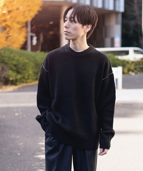 BEAMS HEART（ビームス ハート） セーター ニット カタアゼ ビッグ