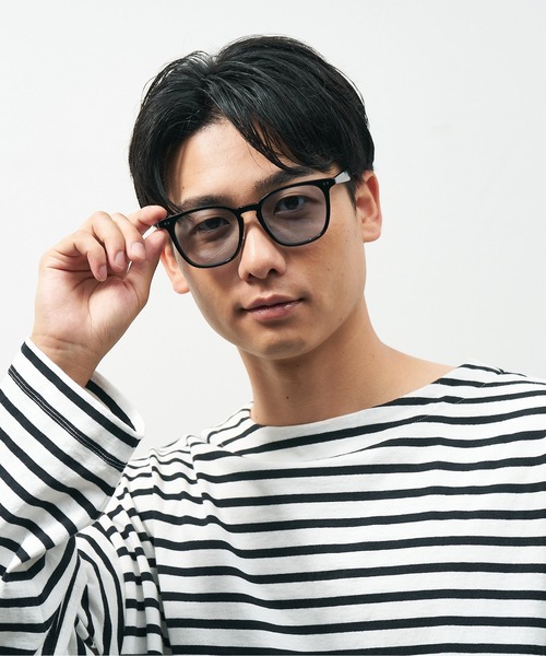 Zoff サングラス SUNCUTGlasses/UV100%CUT ウェリントン型 黒縁