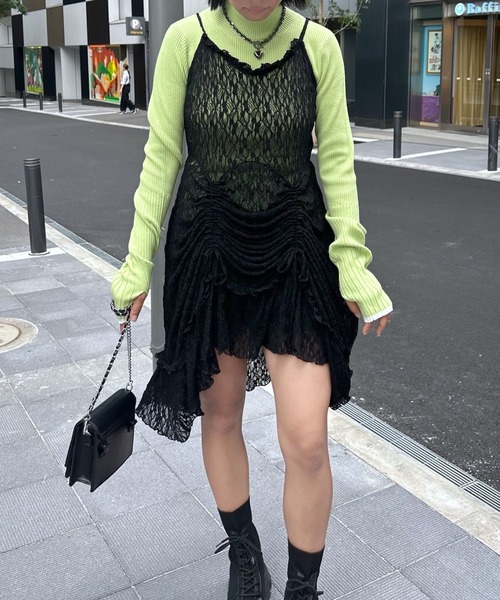 PAGEBOY ワンピース WEB限定レースミニキャミワンピース