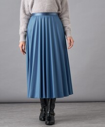アナイ　ベルベット調　プリーツスカート ANAYI スカート レザーライクサテンプリーツ : ZOZOTOWN Yahoo