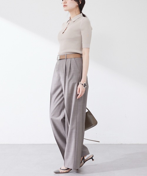 【Drawing Numbers】センタープレスワイドパンツ38 ウィムガゼット Whim Gazette 【Drawing Numbers】センタープレス