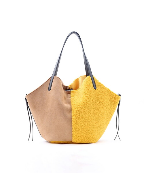 COOCO（クーコ） トートバッグ バイカラームートン風ビッグトート