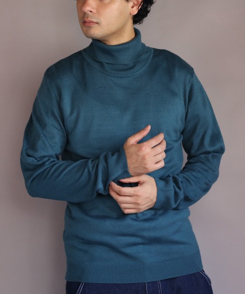 8 セーター ニット カシミヤタッチタートルネック メンズ レディース