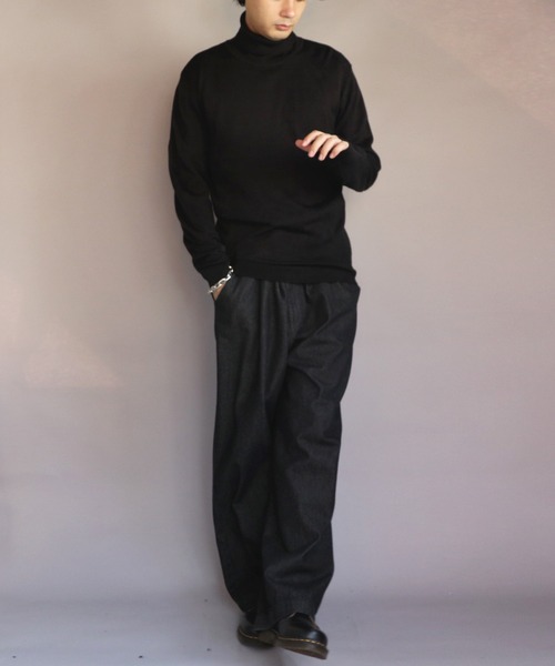 8 セーター ニット カシミヤタッチタートルネック メンズ レディース