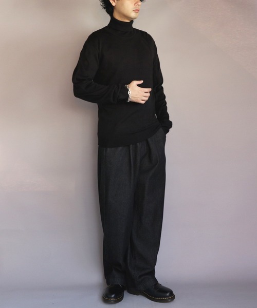 Shephe メンズ モックタートルネック カシミアセーター US サイズ: X-Large カラー: ブラック 8 セーター ニット カシミヤタッチタートルネック メンズ レディース