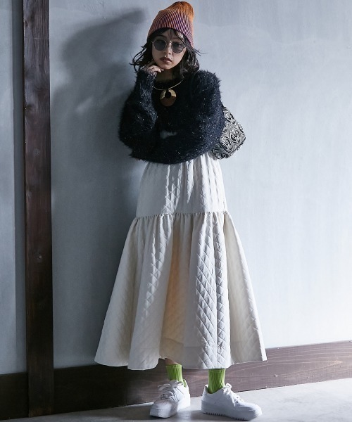 Bibiy. キルティングワンピジッパー Bibiy. キルティングワンピジッパー Bibiy. キルティングワンピ