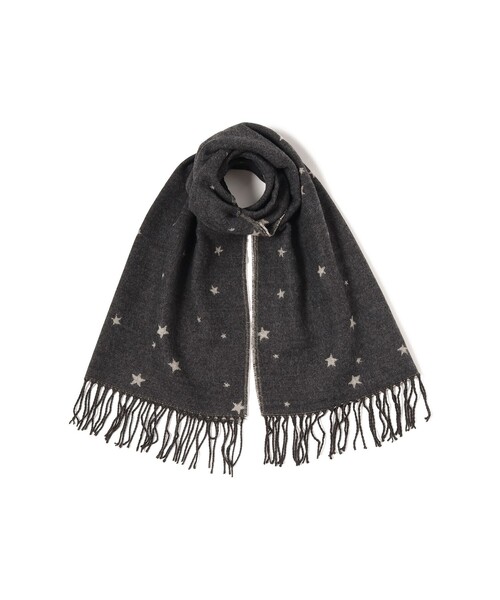 BEAMS HEART（ビームス ハート） マフラー ストール スター柄 ジャ