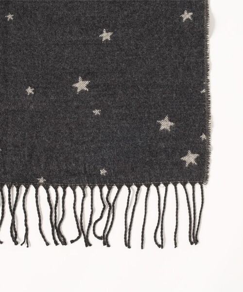 BEAMS HEART（ビームス ハート） マフラー ストール スター柄 ジャ