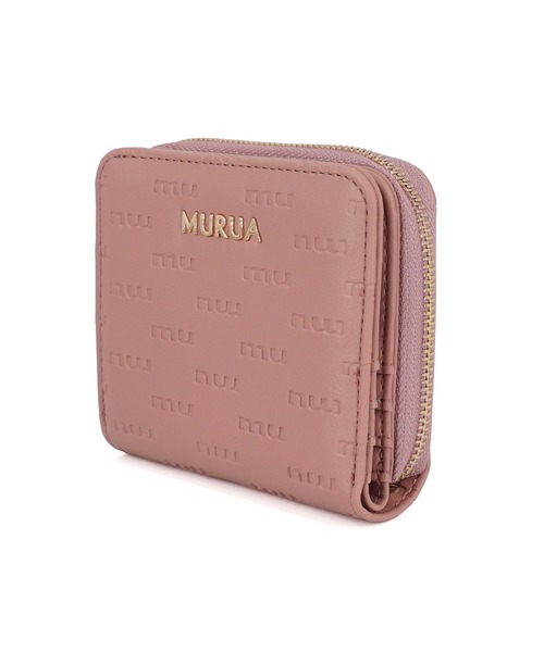 MURUA 財布 MURUA(ムルーア)ラウンドファスナー二つ折り財布 MR