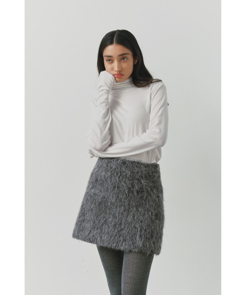 アリシアスタン Shaggy Mini Skirt シャギー ミニスカート ALEXIA STAM スカート Shaggy Mini Skirt /シャギーミニスカート