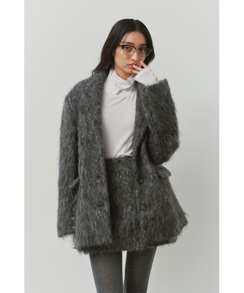 アリシアスタンShaggy Mini Skirt シャギーミニスカート　M ALEXIA STAM スカート Shaggy Mini Skirt /シャギーミニスカート