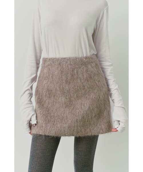 アリシアスタン Shaggy Mini Skirt シャギー ミニスカート ALEXIA STAM スカート Shaggy Mini Skirt /シャギーミニスカート