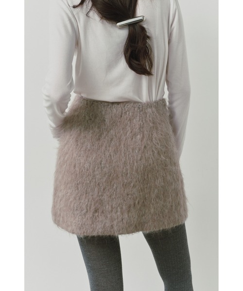 アリシアスタン Shaggy Mini Skirt シャギー ミニスカート ALEXIA STAM スカート Shaggy Mini Skirt /シャギーミニスカート