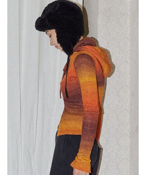 ニット セーター 「VEQUM」FRONT BUTTON HOOK KNIT レディース VEQUM ニット セーター 「VEQUM」FRONT BUTTON HOOK KNIT