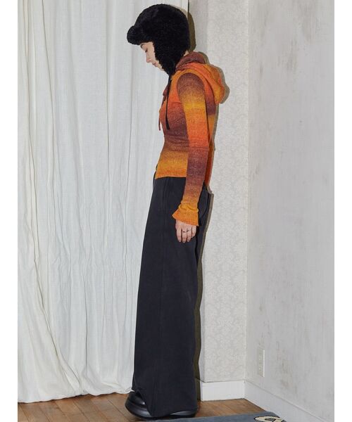 VEQUM ニット セーター 「VEQUM」FRONT BUTTON HOOK KNIT