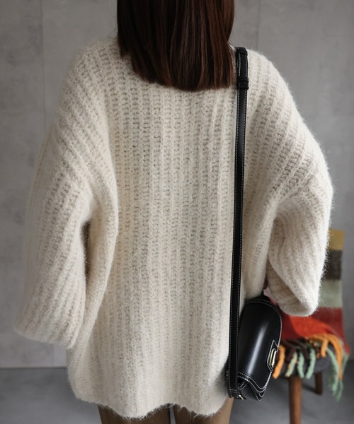 ニット セーター オーバーサイズシャギーニットプルオーバー/ローゲージニット レディース | CREARE -LINO- | 26