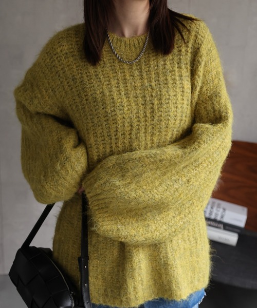 ニット セーター オーバーサイズシャギーニットプルオーバー/ローゲージニット レディース | CREARE -LINO- | 14