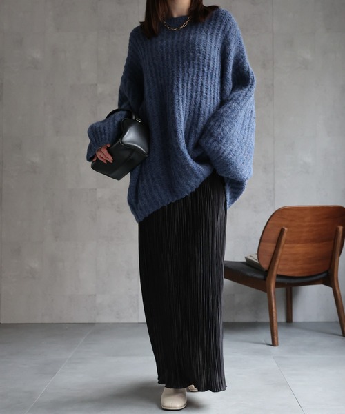 ニット セーター オーバーサイズシャギーニットプルオーバー/ローゲージニット レディース | CREARE -LINO- | 16