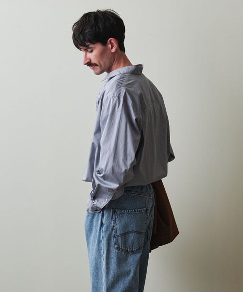 【新品・タグ付】Steven Alan オーバーサイズ シャツ Lサイズ 夏用 STEVEN ALAN シャツ 「Steven Alan」 60 コンパクトヤーン