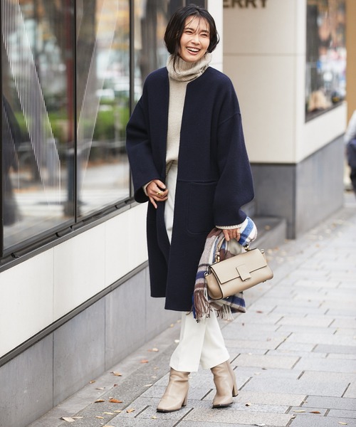 RIVE DROITE（リヴドロワ） ノーカラーコート FREE ベージュ