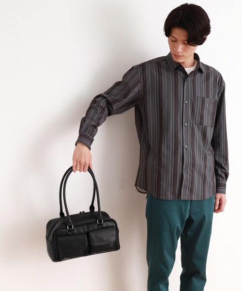 THE SHOP TK ボストンバッグ ダブルフラップミニボストン ユニ
