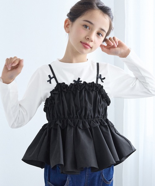 coca（コカ） tシャツ キッズ ビスチェ＆リボンTシャツ 2点セット