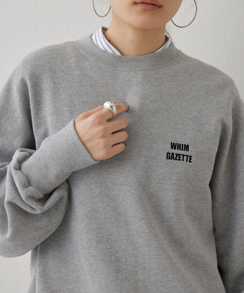 Whim Gazette 刺繍スウェット Whim Gazette トレーナー スウェット 「WEB限定カラーあり」ロゴ