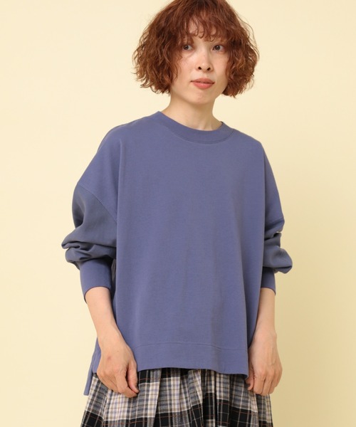 tシャツ M2402 天竺布帛コンビプルオーバー レディース