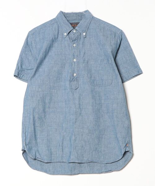 Beams Plus シャンブレー 半袖 シャツ BEAMS MEN｜BEAMS PLUS｜シャンブレー ショートスリーブ ワーク