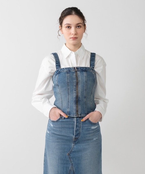 Levi's（リーバイス） ベスト ジレ SCULPTED デニム ビスチェ