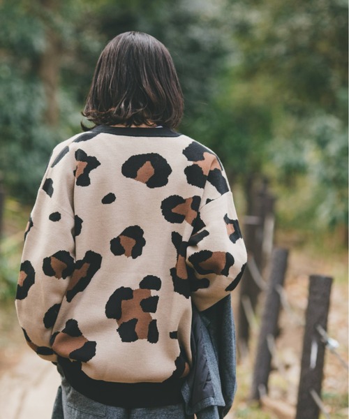 「BROKEN BASE」 ニットカーディガン LARGE グレー メンズ_画像4