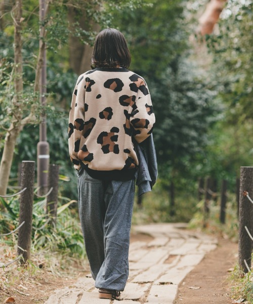 「BROKEN BASE」 ニットカーディガン LARGE グレー メンズ_画像5