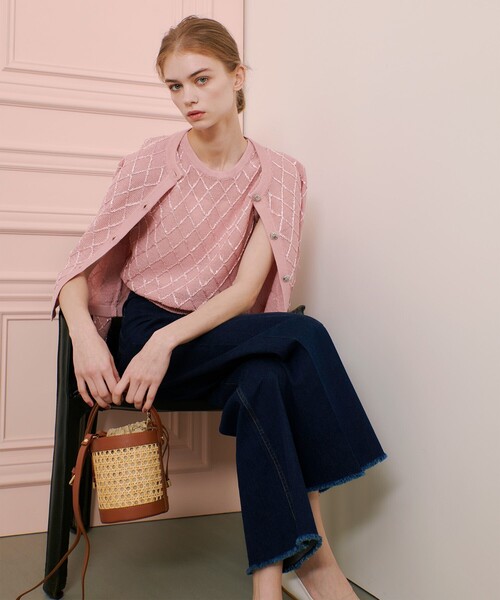 ニット セーター 「LOULOU WILLOUGHBY」シークインエンブロイダリープルオーバー レディース LOULOU WILLOUGHBY ニット セーター 「LOULOU WILLOUGHBY