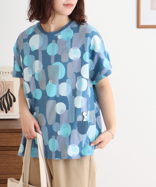 tシャツ EMAGO チンアナゴの住む海の中プリントＴ レディース