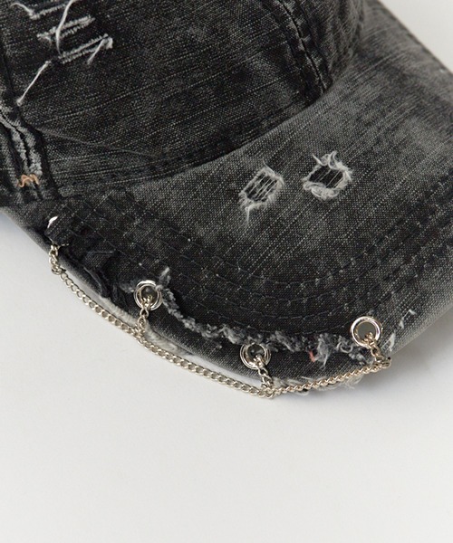 GUCCI デニム風キャップ ブラック/グレー ユニセックス【国内発送☆GUCCI】GGデニム ベースボールキャップ