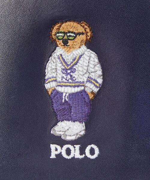 ポロ ラルフローレン ポロベア レザー ビルフォールド ウォレット 折財布 NV Polo ベア レザー ビルフォールド ウォレット | ラルフ ローレン