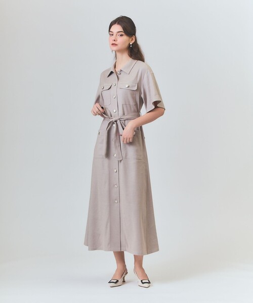 GRACE CLASS ワンピース リネンデニムライクワンピース : ZOZOTOWN 