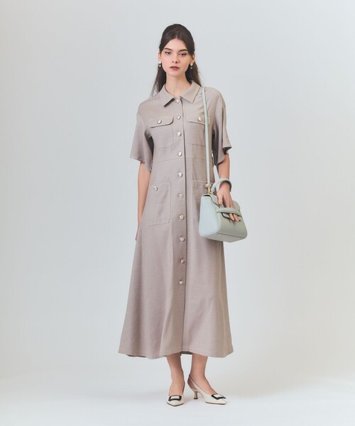 GRACE CLASS ワンピース リネンデニムライクワンピース