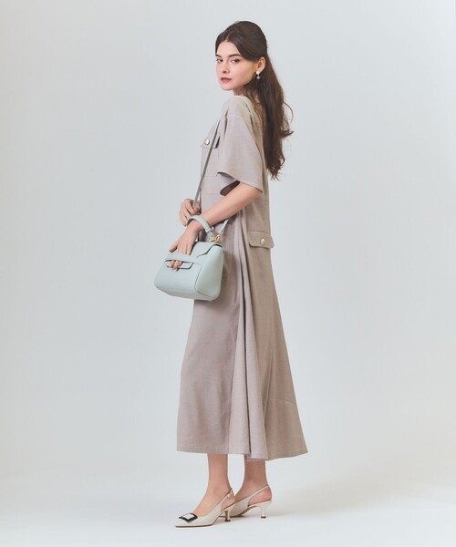 JULY/NINE GRACE GRAYワンピース JULY NINE - 【新品】gracegray july nine バンドカラーワンピース Mの