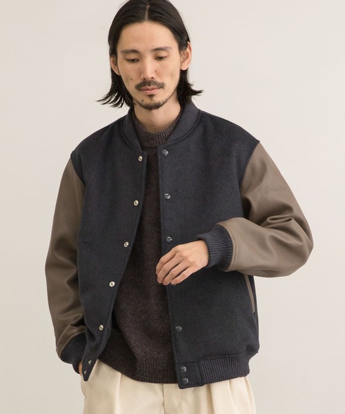 URBAN RESEARCH（アーバンリサーチ） スタジャン MEDIUM ネイビー