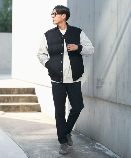 URBAN RESEARCH（アーバンリサーチ） スタジャン MEDIUM ネイビー