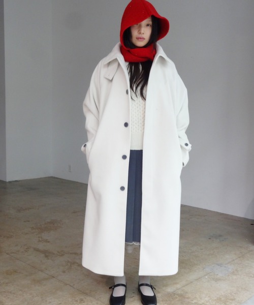 FEKETE（フェケテ） ステンカラーコート SMALL オフホワイト メンズ