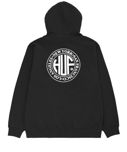 HUF 「HUF」 プルオーバーパーカー MEDIUM ブラック メンズ