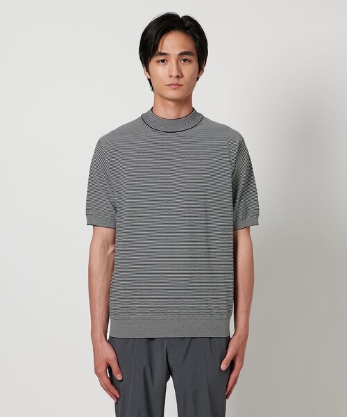 UNITED ARROWS セーター ニット ショートスリーブ ボーダー