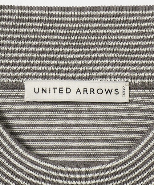 UNITED ARROWS ニット・セーター カーキ系 0401625A0060 UNITED ARROWS セーター ニット ショートスリーブ ボーダー