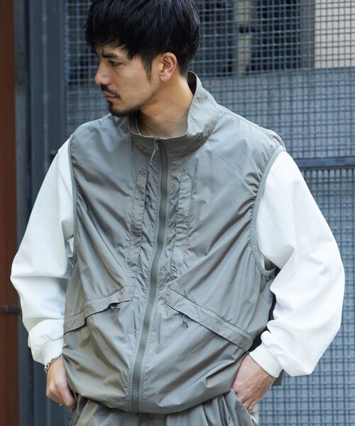 FREAK'S STORE（フリークスストア） ナイロンベスト MEDIUM セージ