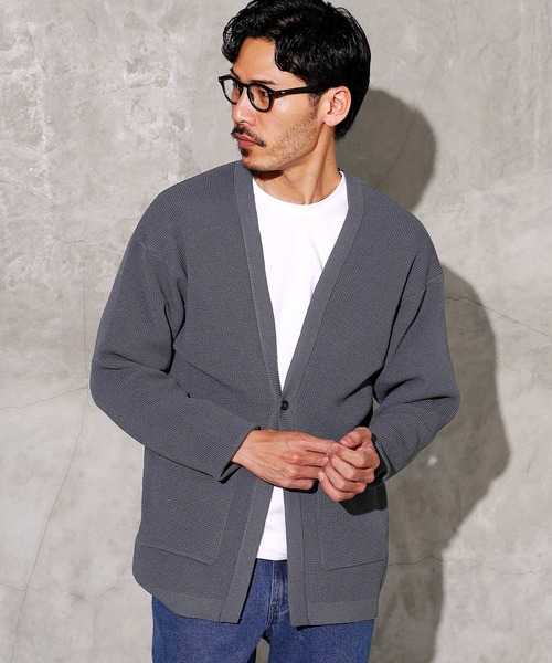 JIGGYS SHOP（ジギーズショップ） カーディガン ワッフル編み ガウン